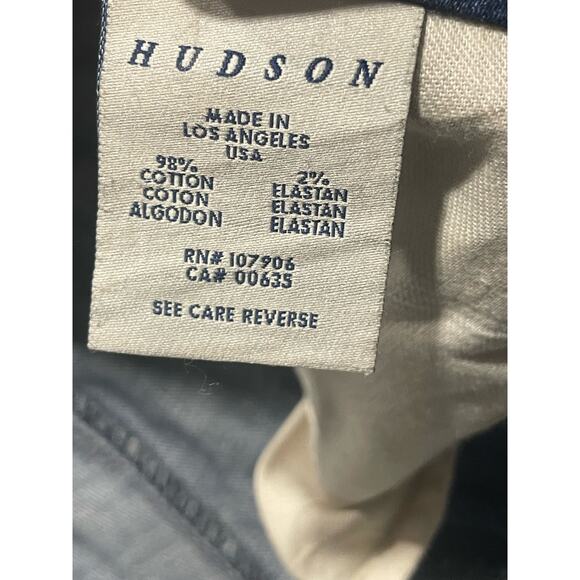 Hudson Womens 28 Flare Y2K 90s Low Rise Jeans Blue Made in USA *tiny flaw - Picture 8 of 15
